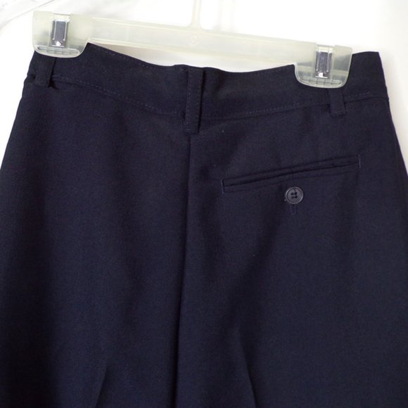 Class Club Boy's Navy Dress Pants Poly Wool Blend Size 8 Regular 2631 - Picture 2 of 4
